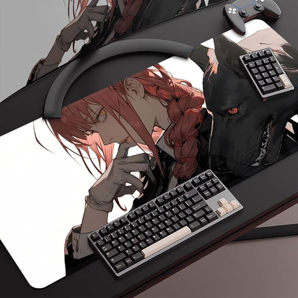 Amazon | チェンソーマン マウスパッド 大型 防水 マキマ レゼ パワー